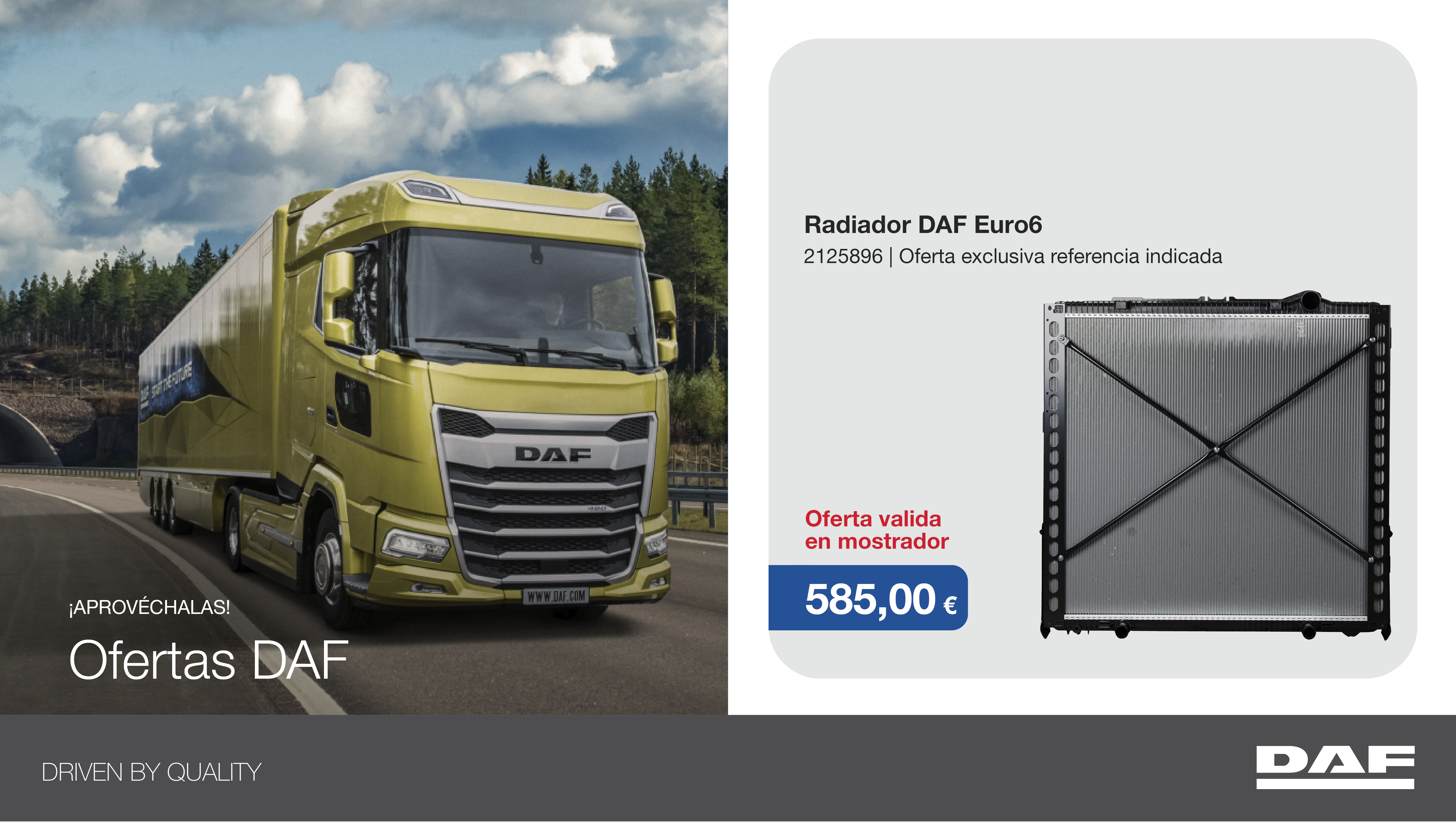 DAF,-1 parte-delantera,-3 recambios-Contenido-para-canal-de-concesionarios